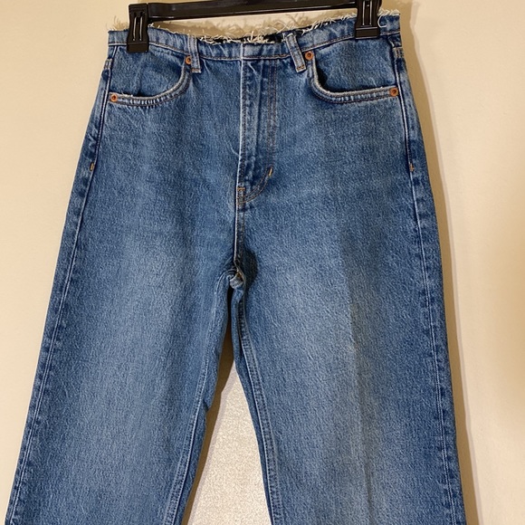 NWT Reformation Mariah Cut Off Waistband Straight Jeans size 29 but fits a 27 - Picture 13 of 17